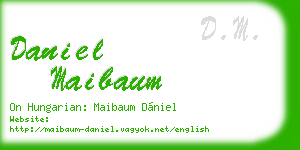 daniel maibaum business card